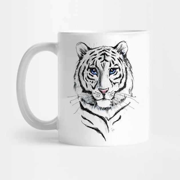 White tiger by Dashagileva.art